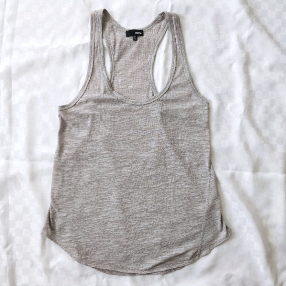 Wilfred Free Grey Racerback Tank Top
